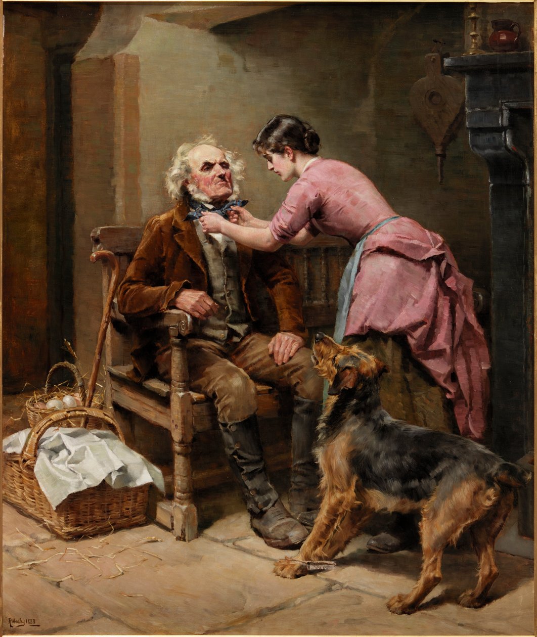 Voorbereiden voor de Markt, 1888 door Ralph Hedley
