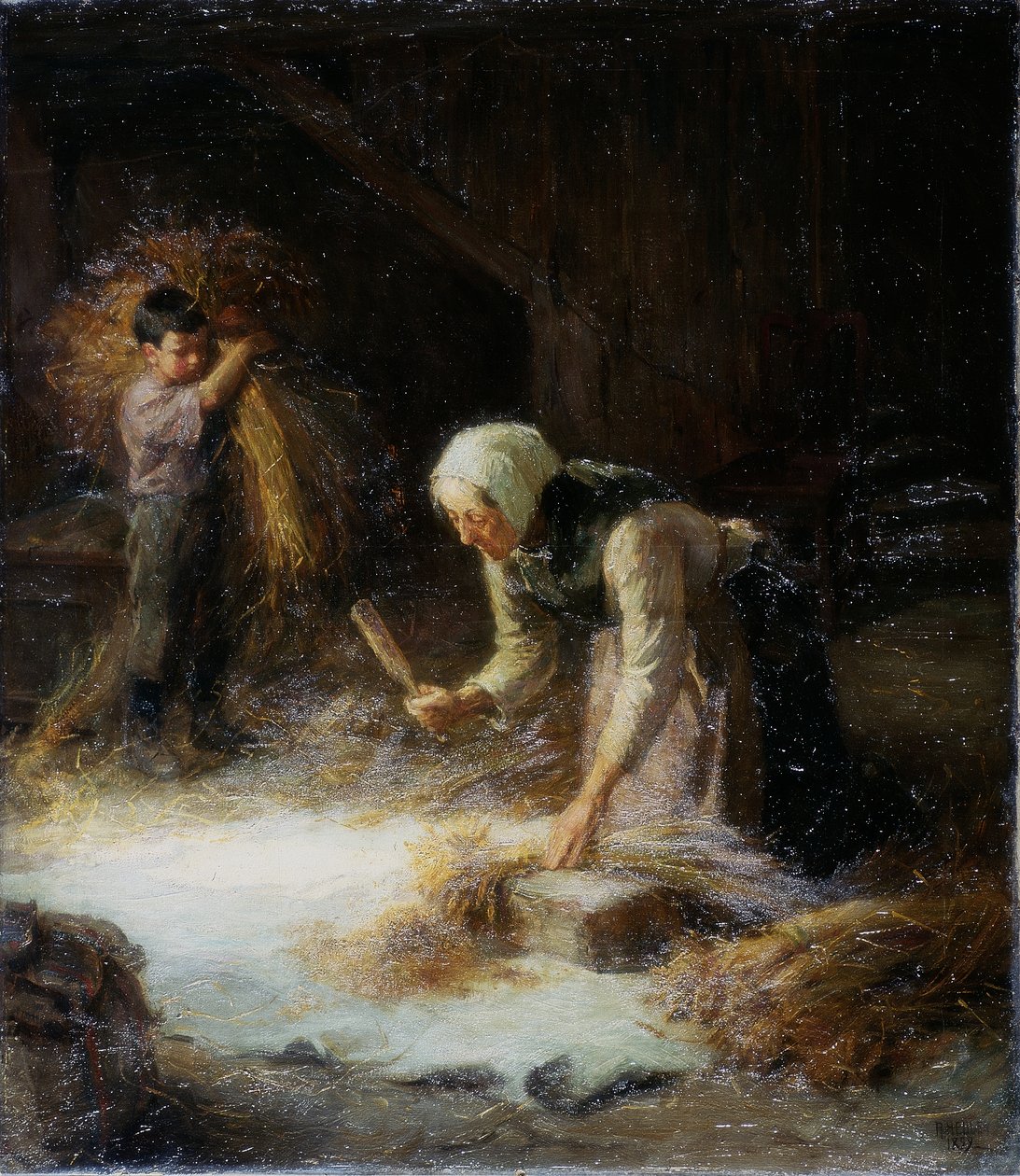 Dorsen van de nalezingen, 1899 door Ralph Hedley