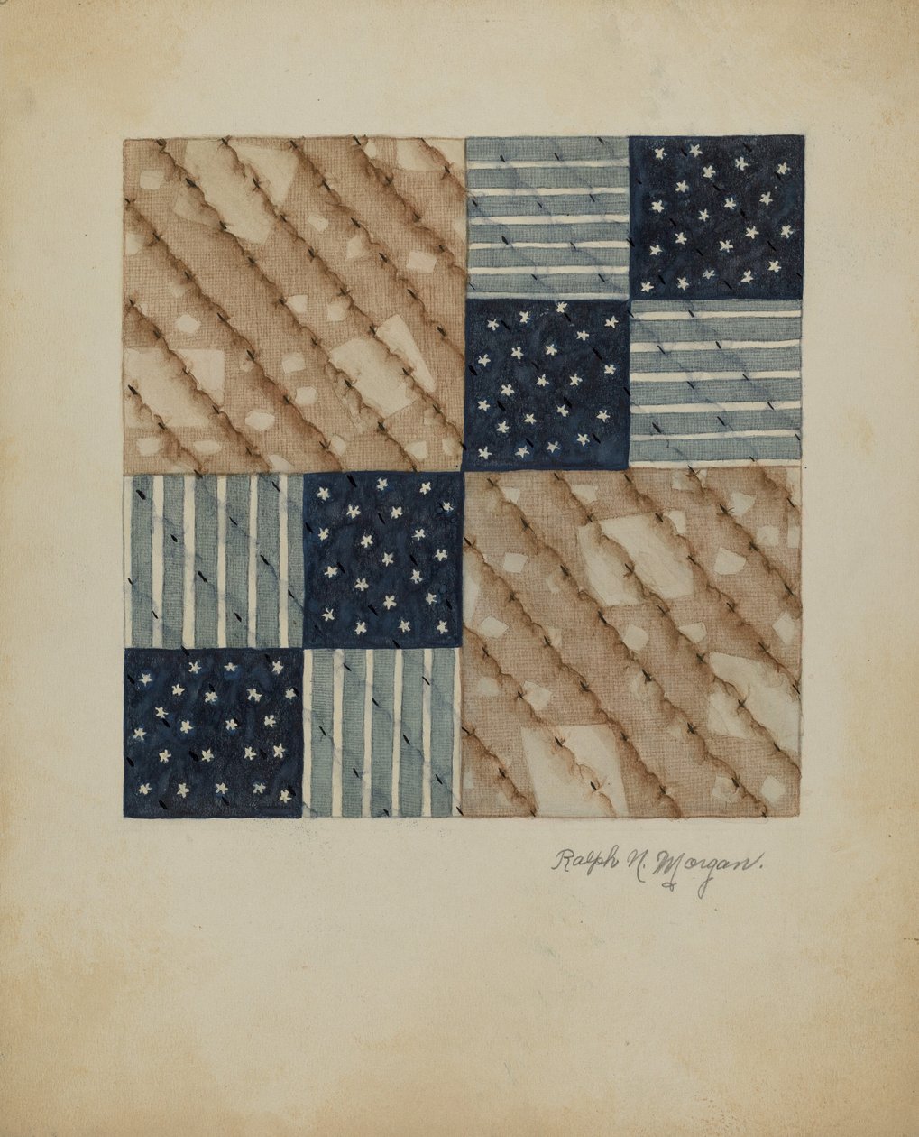 Quiltpatroon door Ralph N. Morgan