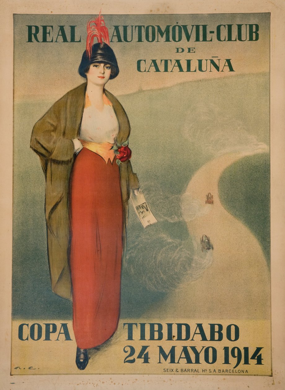 Real Automóvil-Club de Cataluña. Copa Tibidabo door Ramón Casas
