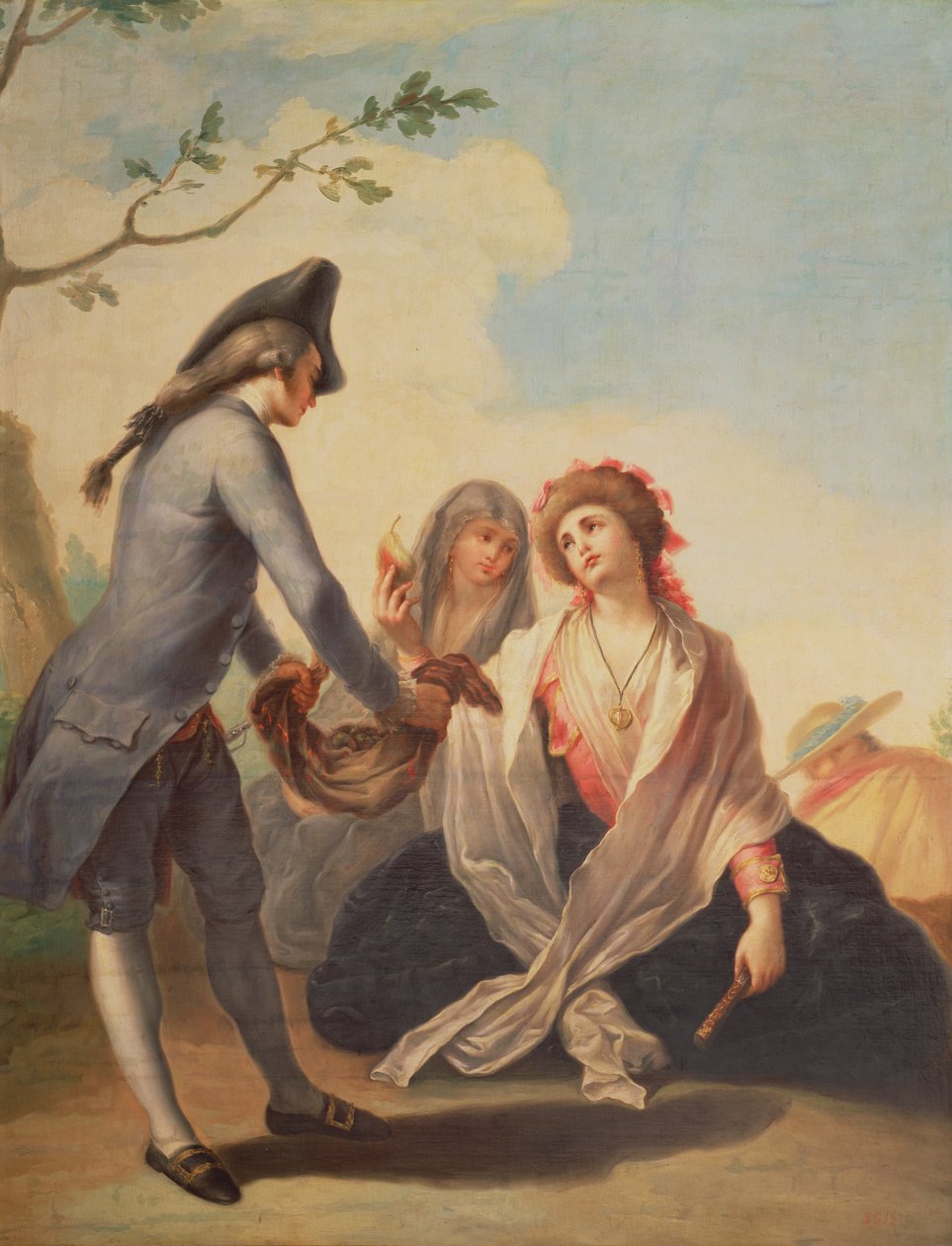 Een landelijk geschenk. c.1778 door Ramon Bayeu y Subias