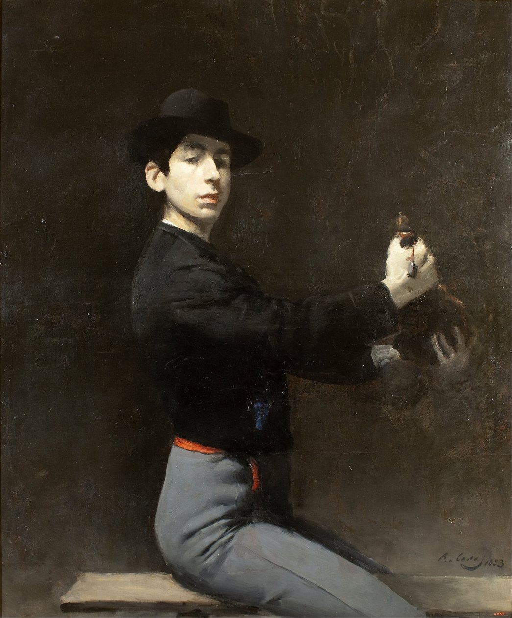Zelfportret door Ramon Casas i Carbo