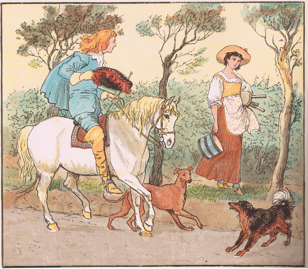 Waar ga je heen, mijn mooie meid door Randolph Caldecott