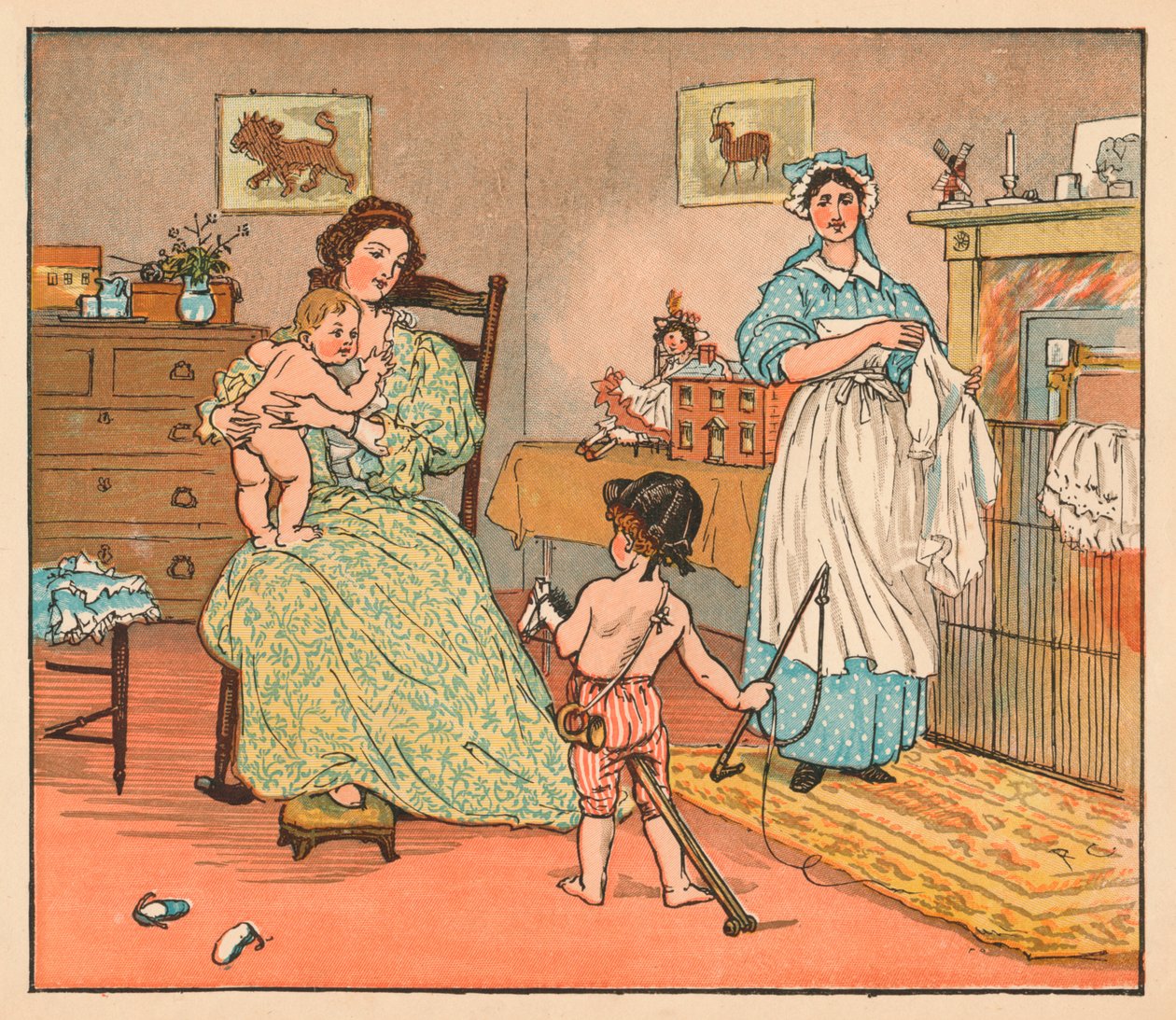 Dag, Baby Bunting, 1882 door Randolph Caldecott