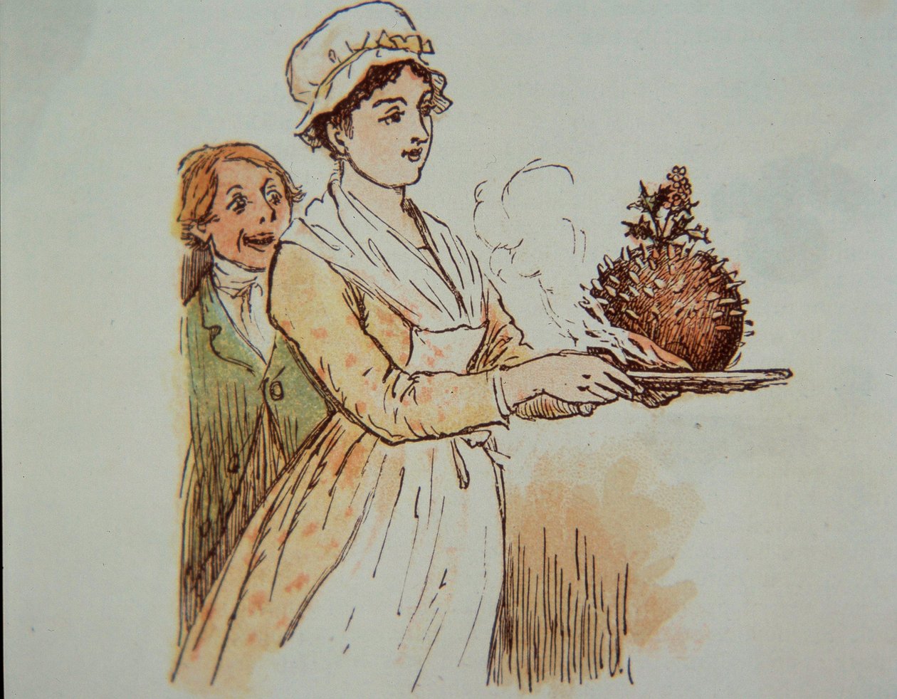 Kerstpudding door Randolph Caldecott