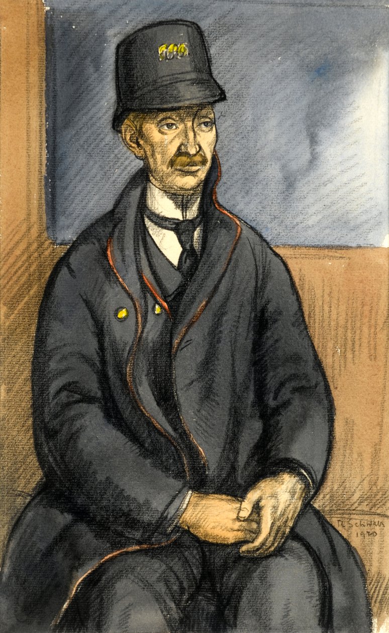 Een postbode door Randolph Schwabe