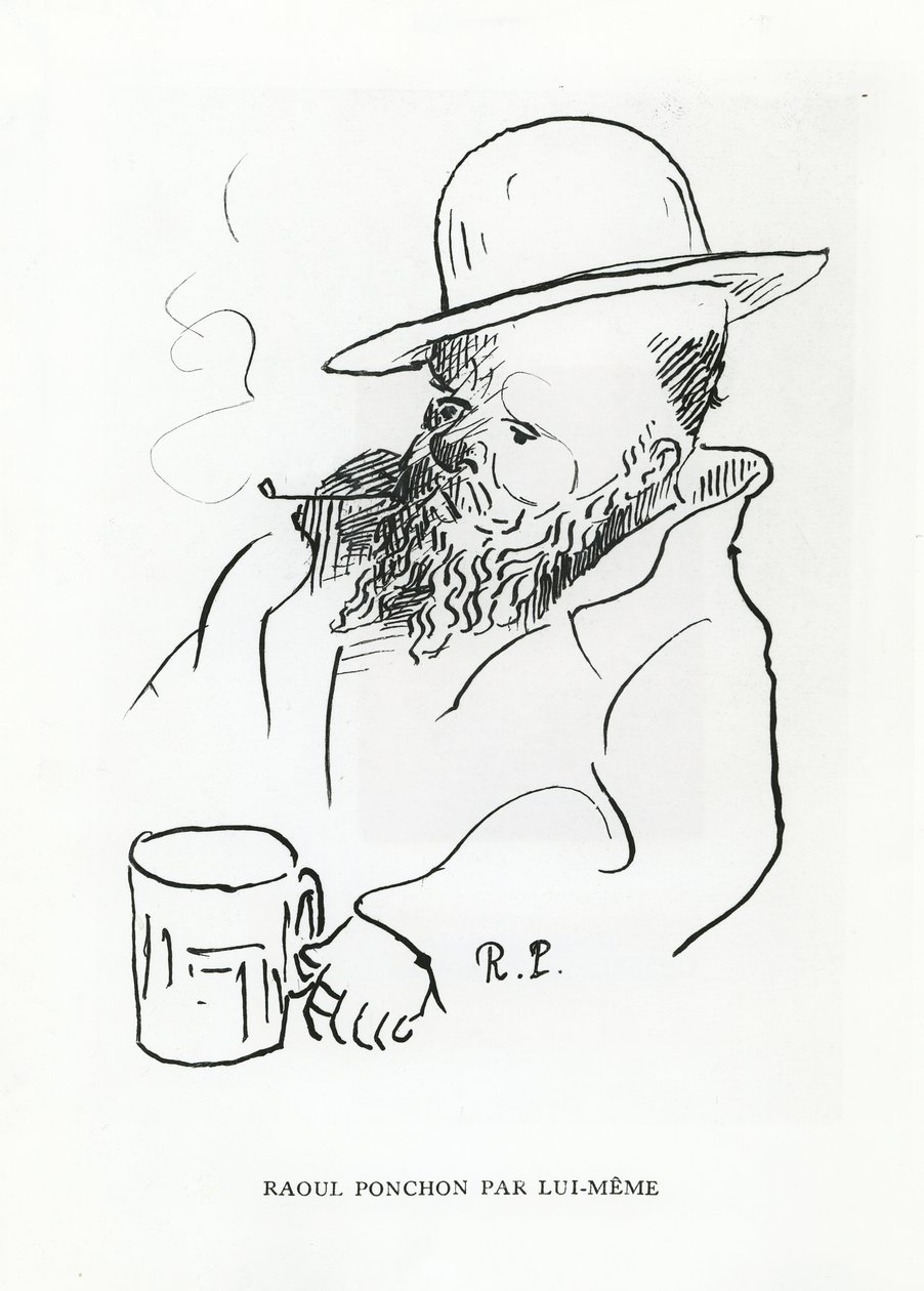 Zelfportret door Raoul Ponchon