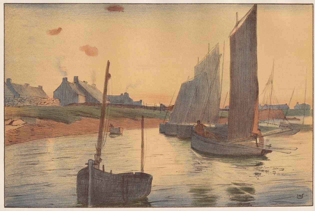 Verdriet op de Zee, 1898 door Raoul André Ulmann