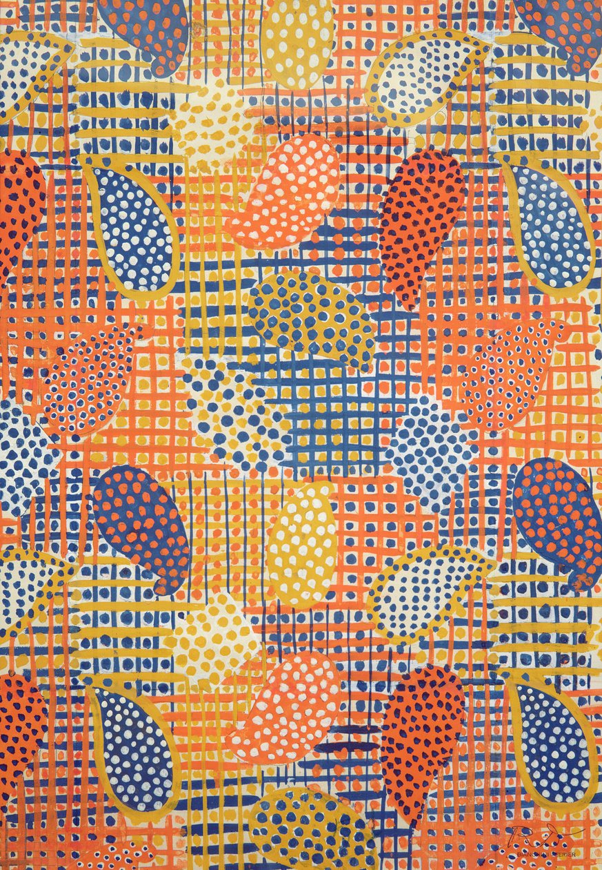 Geruite en gestippelde palmen door Raoul Dufy