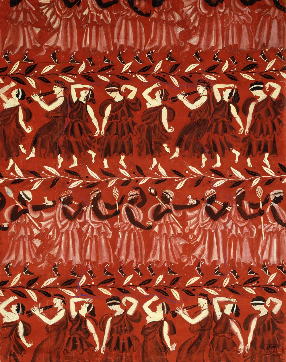 Griekse processie; Griekse processie door Raoul Dufy