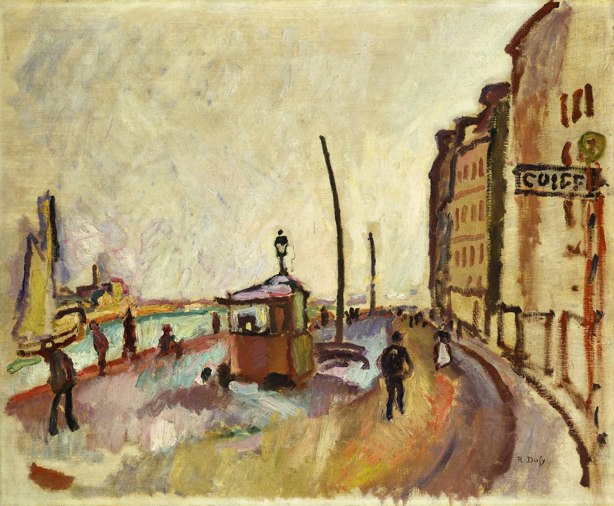 Le Havre, ca.1906-07 (olieverf op doek) door Raoul Dufy