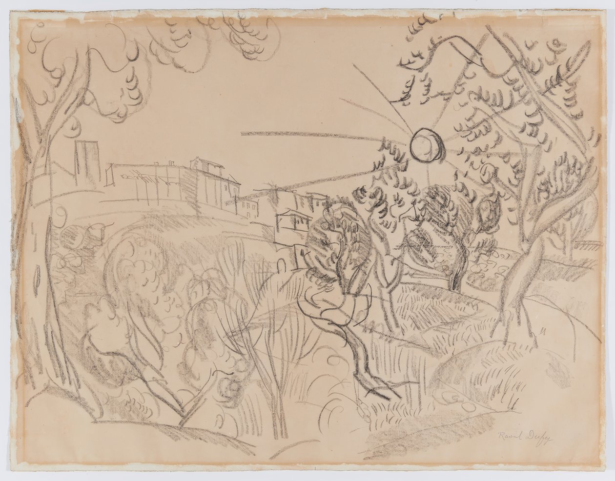 Olijfbomen in de Provence door Raoul Dufy