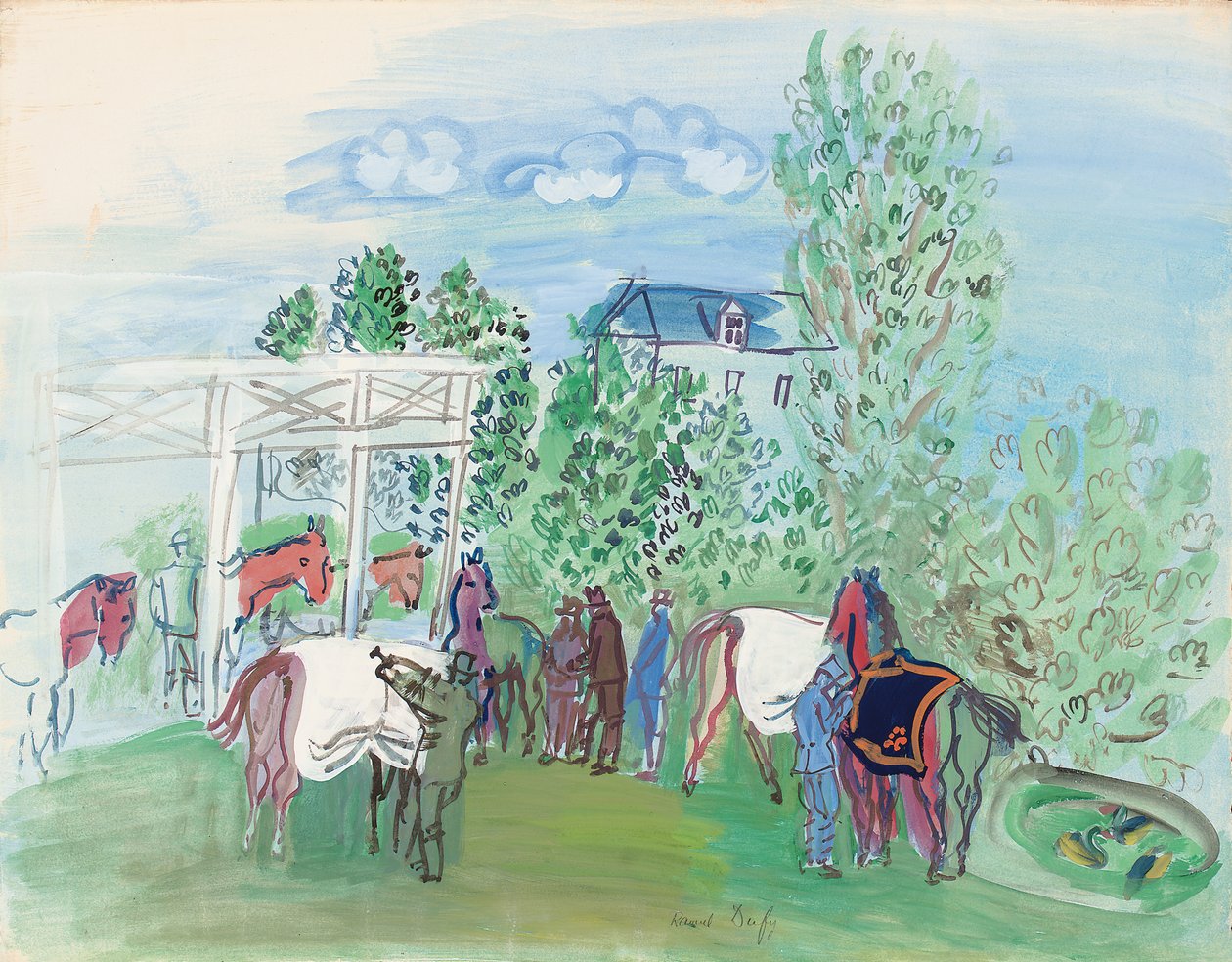 Paddock door Raoul Dufy