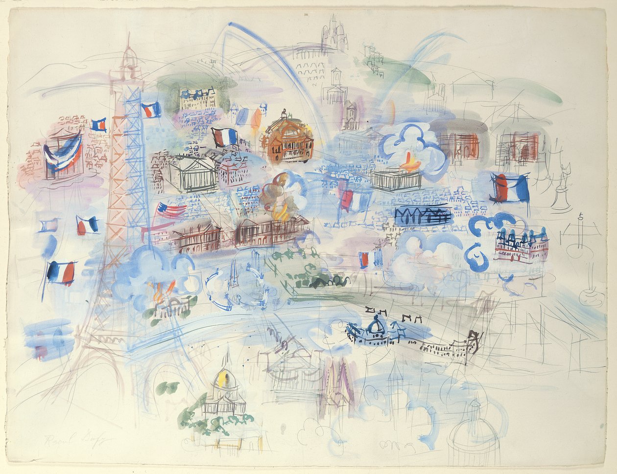 Parijs door Raoul Dufy
