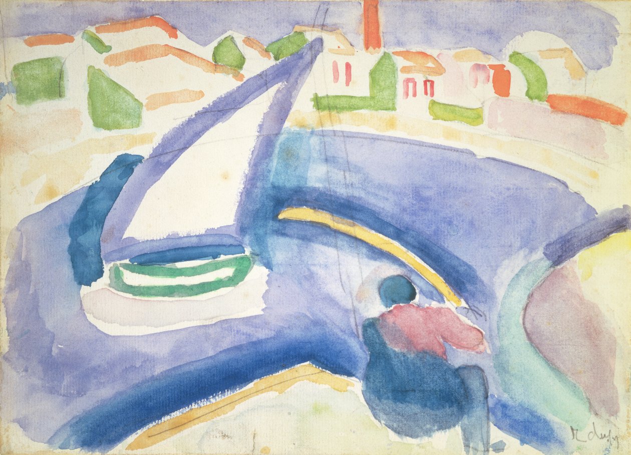 De Zeilboot door Raoul Dufy