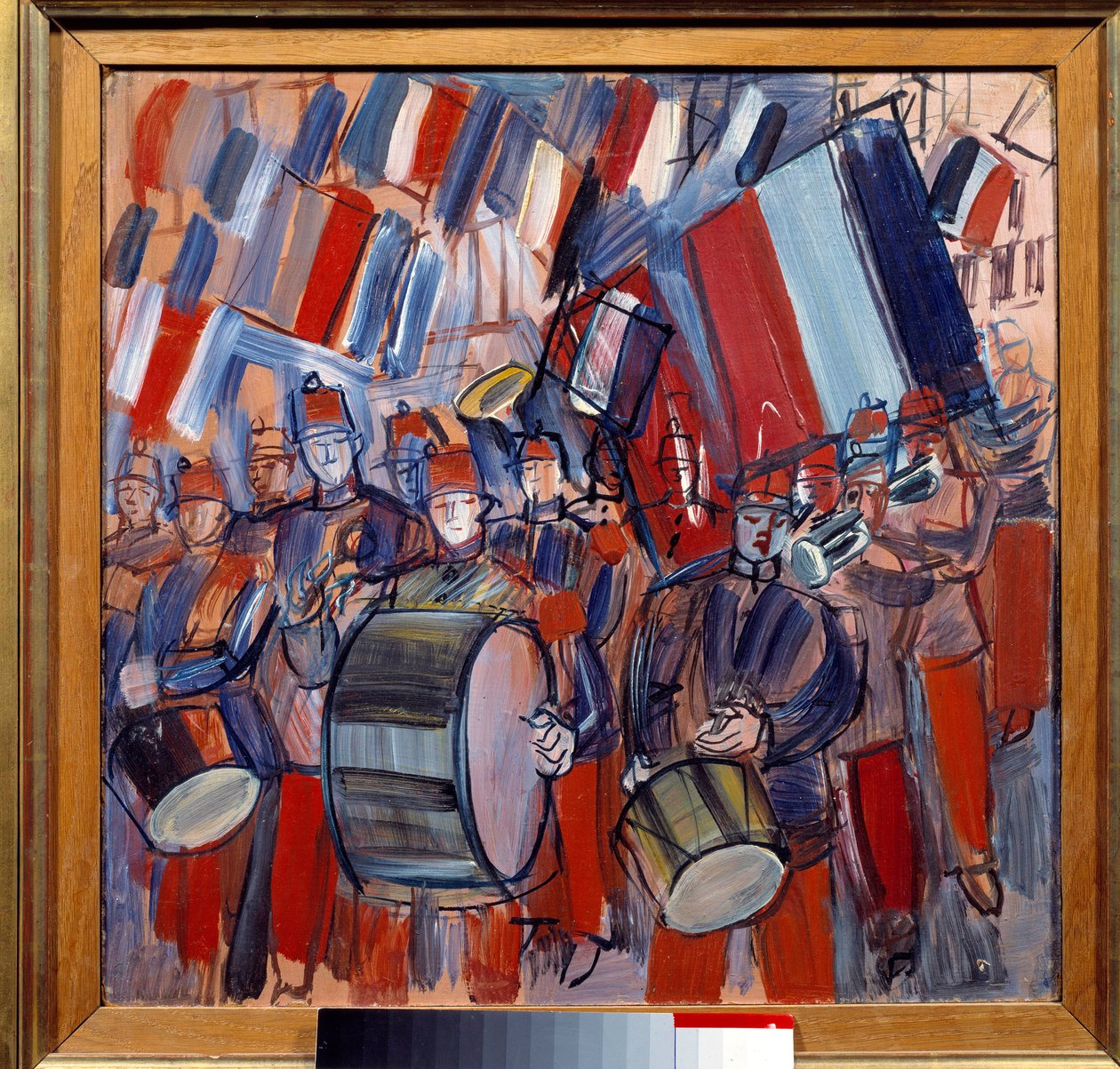 De band, 14 juli, Militaire parade door Raoul Dufy