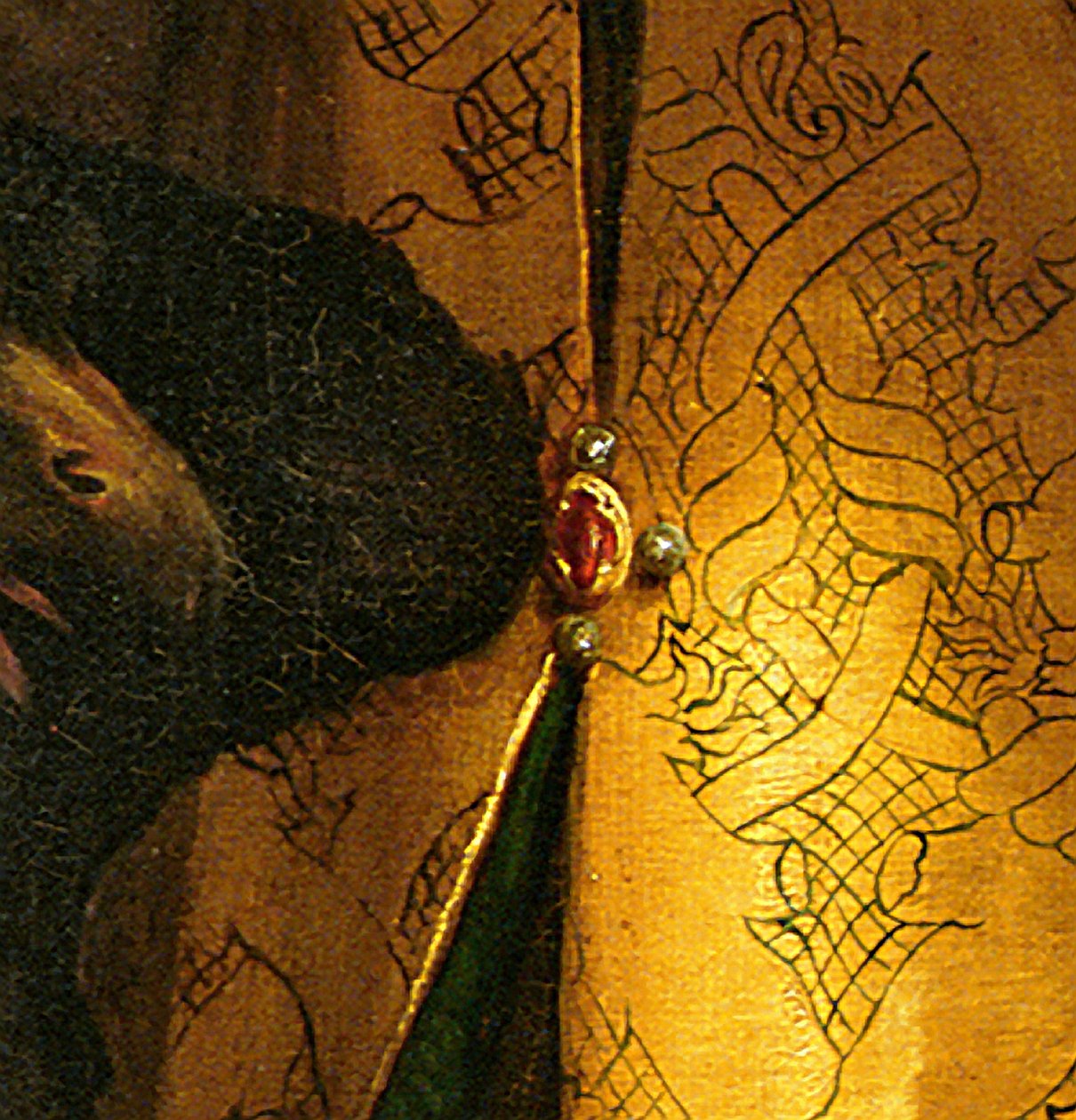 St. Cecilia omringd door St. Paulus, St. Johannes de Evangelist, St. Augustinus en Maria Magdalena (detail) door Raffaello Sanzio Raphael