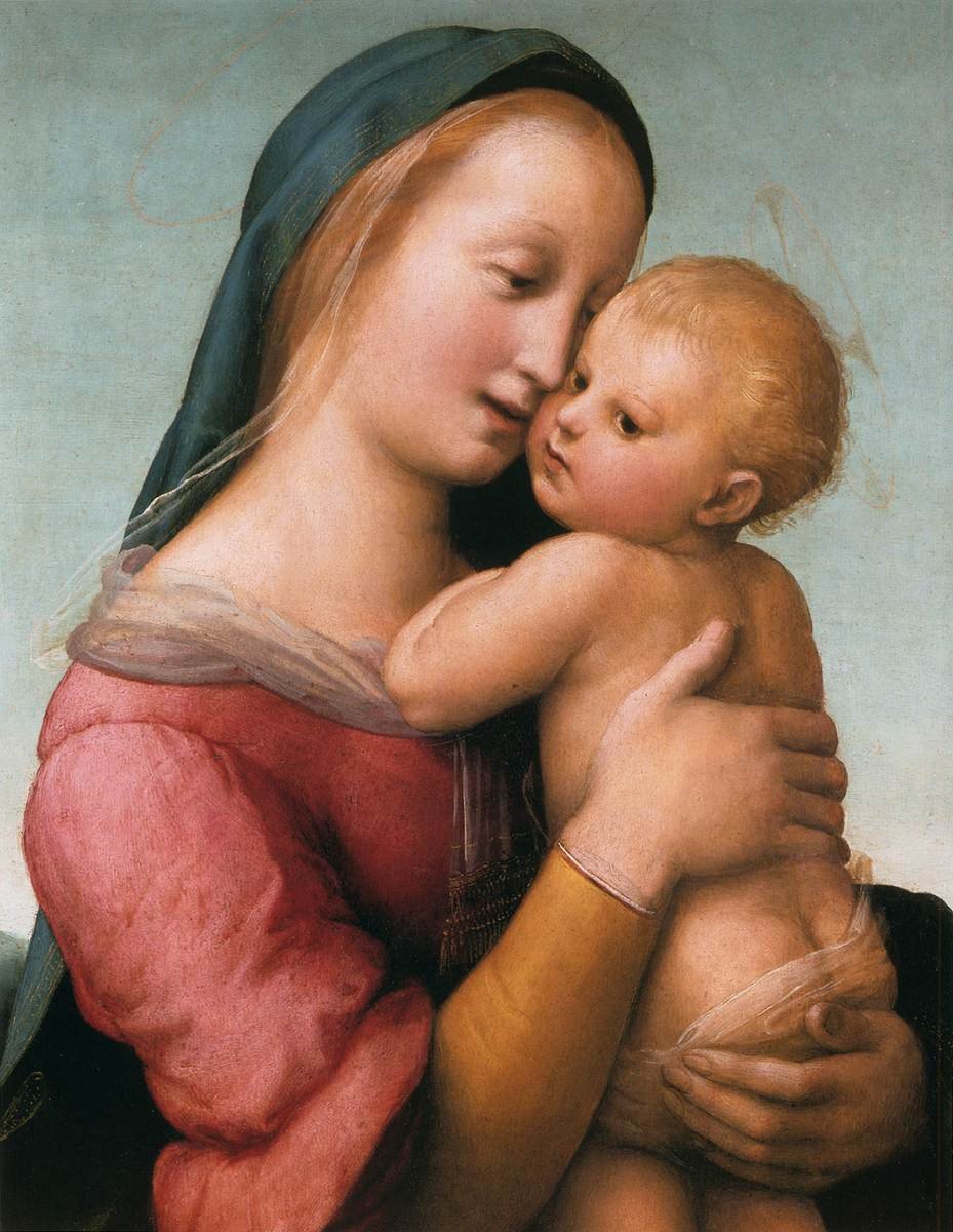 De Tempi Madonna (detail) door Raffaello Sanzio Raphael