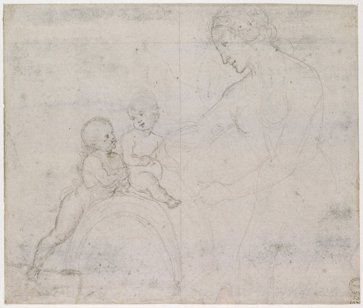 De Maagd en het Kind met St. Jan, WA1846.146 door Raffaello Sanzio Raphael