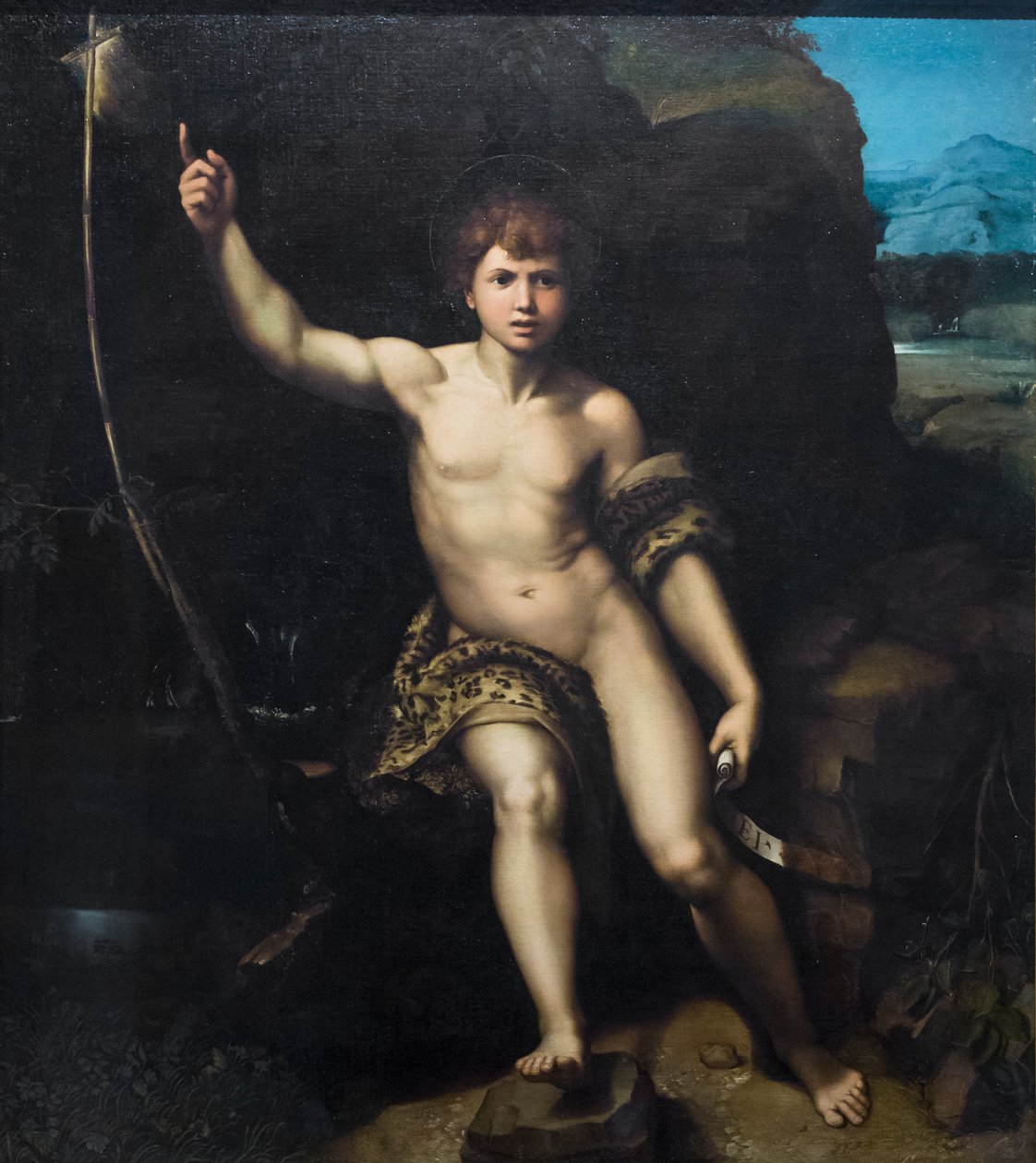 Sint Johannes de Doper door Raphael (1483 1520) (& studio)