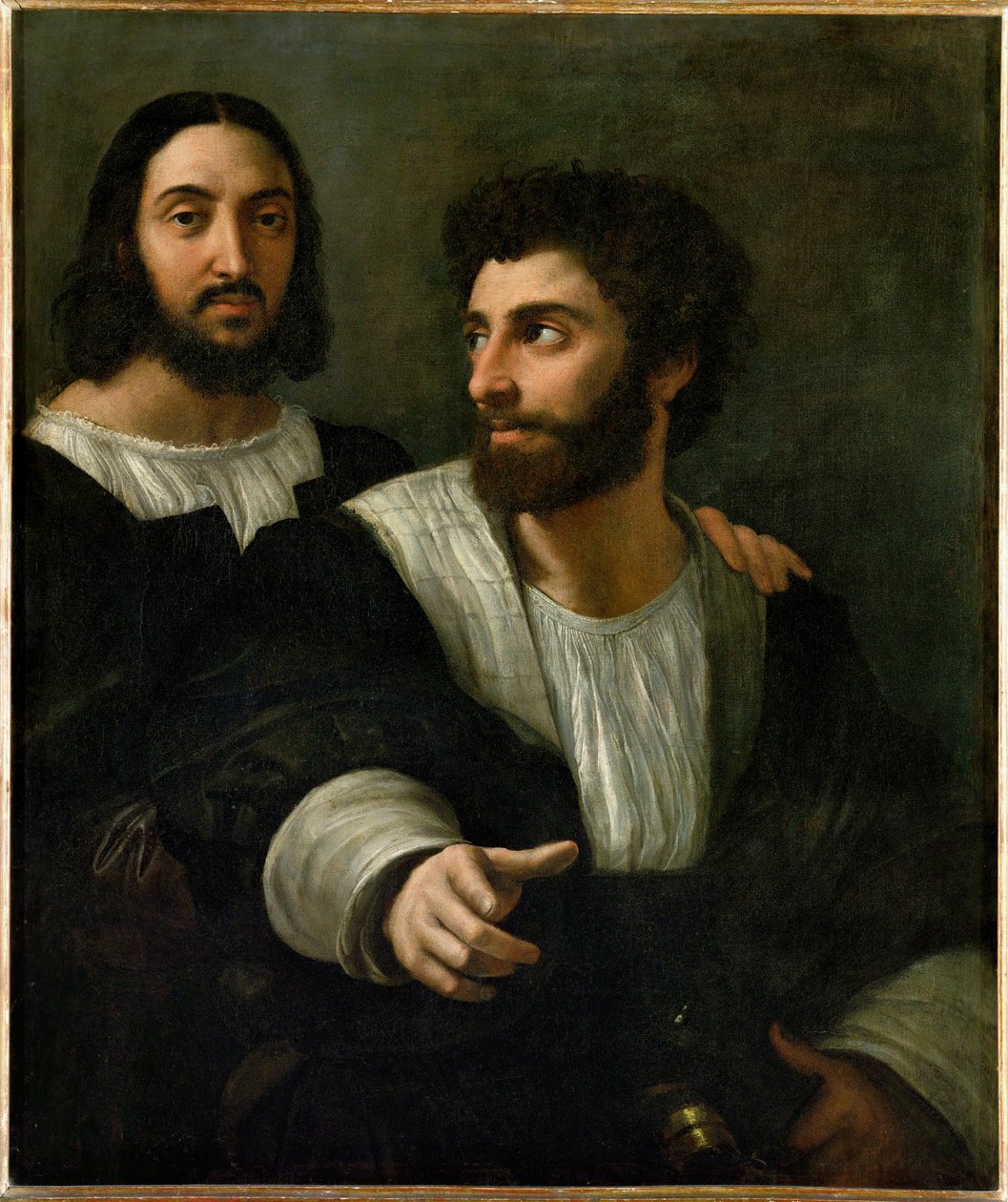 Raffael en zijn schermmeester ... door Raphael (1483 1520)