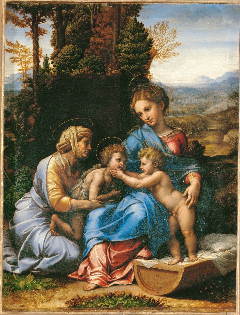 De Heilige Familie ... door Raphael (1483 1520)