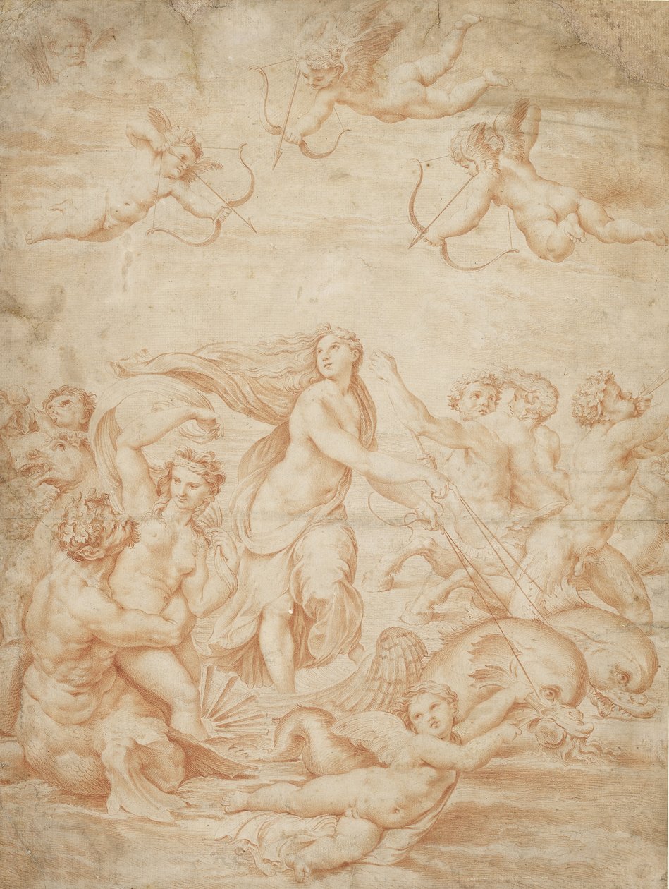 De Triomf van Galatea door after Raphael