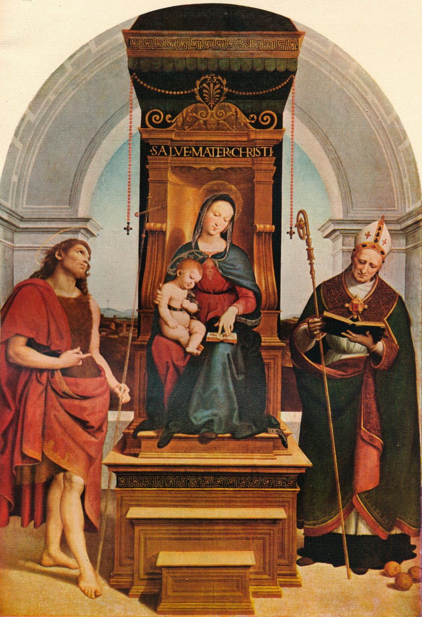 De Ansidei Madonna, 1505, 1911 door Raffaello Sanzio Raphael