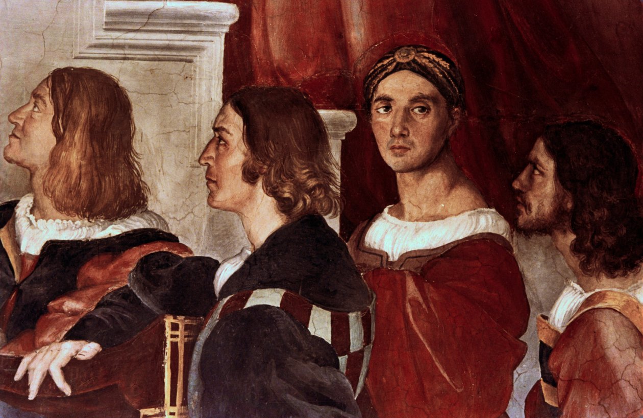De Mis van Bolsena, (detail), 1512 door Raffaello Sanzio Raphael