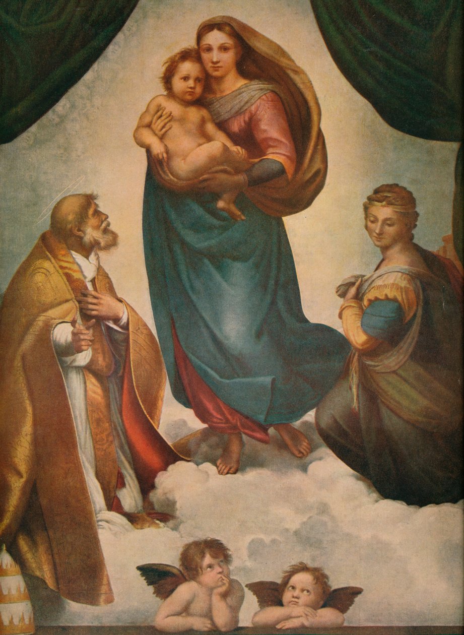 De Sixtijnse Madonna, 1512 door Raffaello Sanzio Raphael