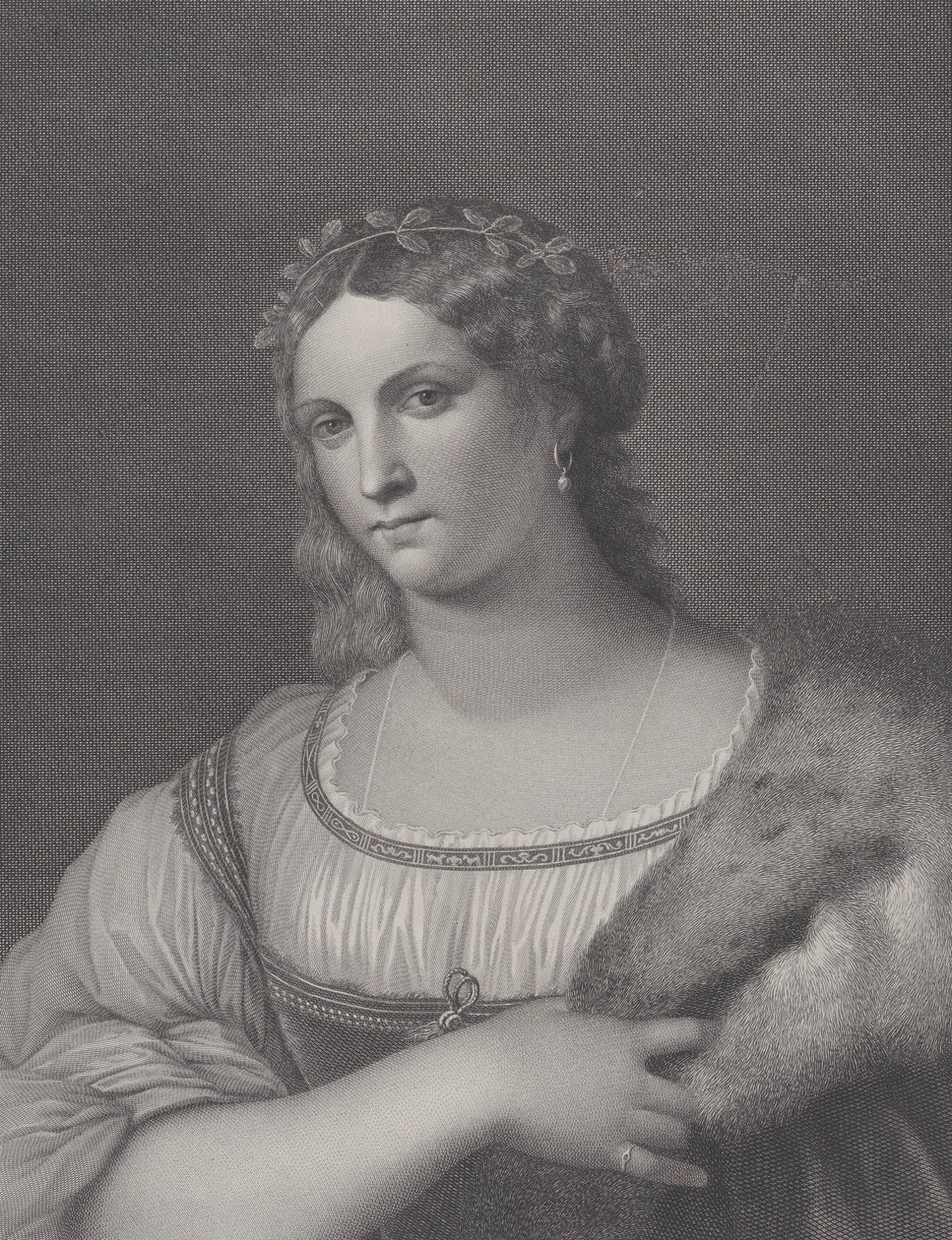 La Fornarina, 1814 door Raphael Morghen