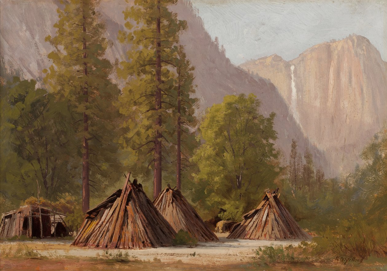 Yosemite Indianendorp door Raymond Dabb Yelland