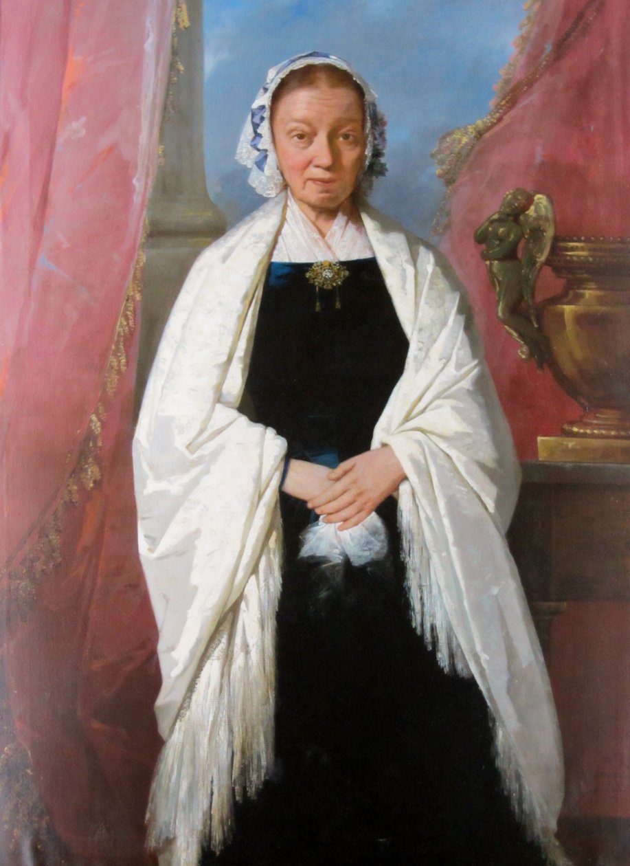 Bárbara Molina y Agüero de Herrera door Raymond Auguste Quinsac Monvoisin