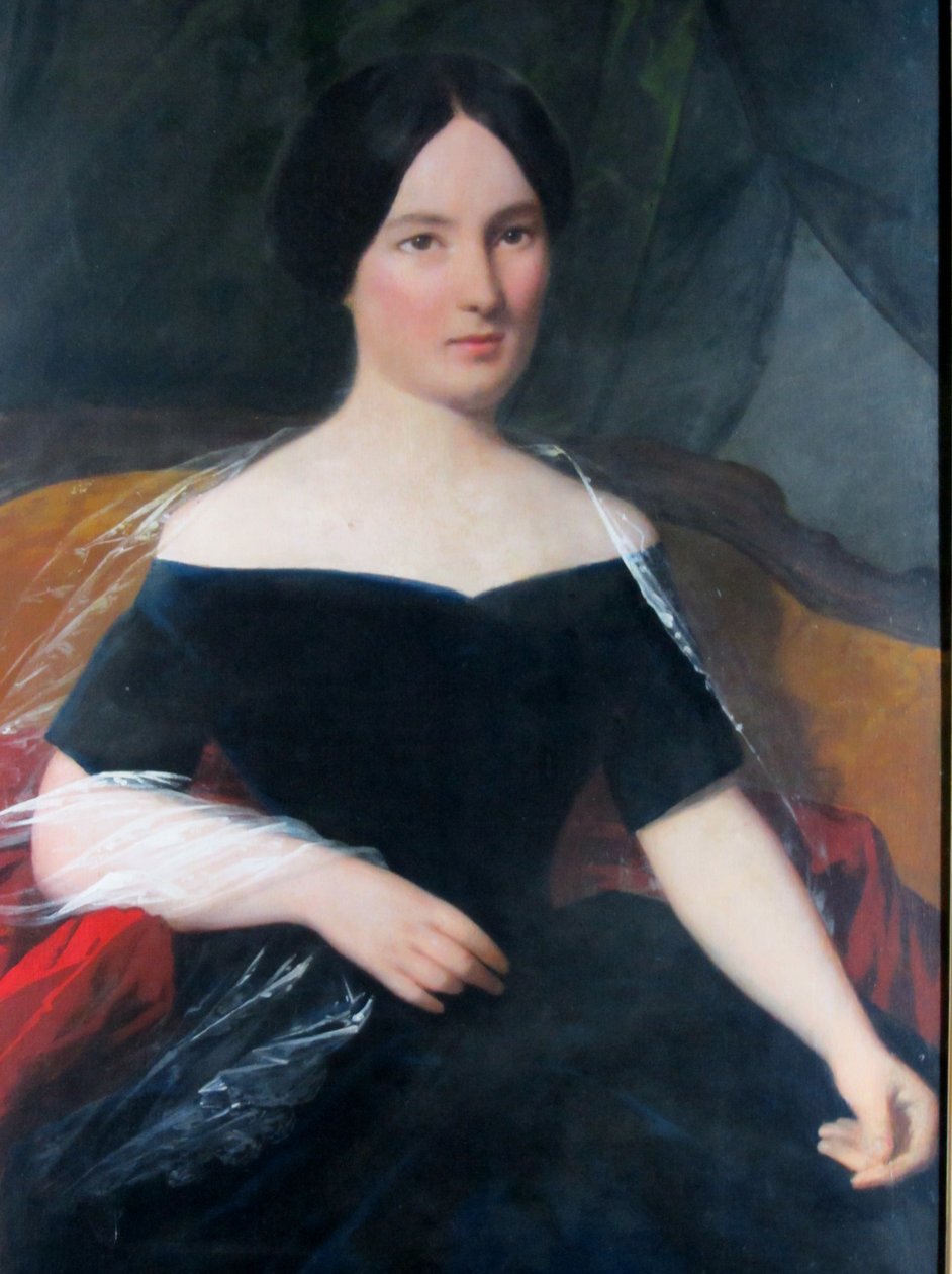 Doña Juana Valdés Munizaga de Abbott door Raymond Auguste Quinsac Monvoisin