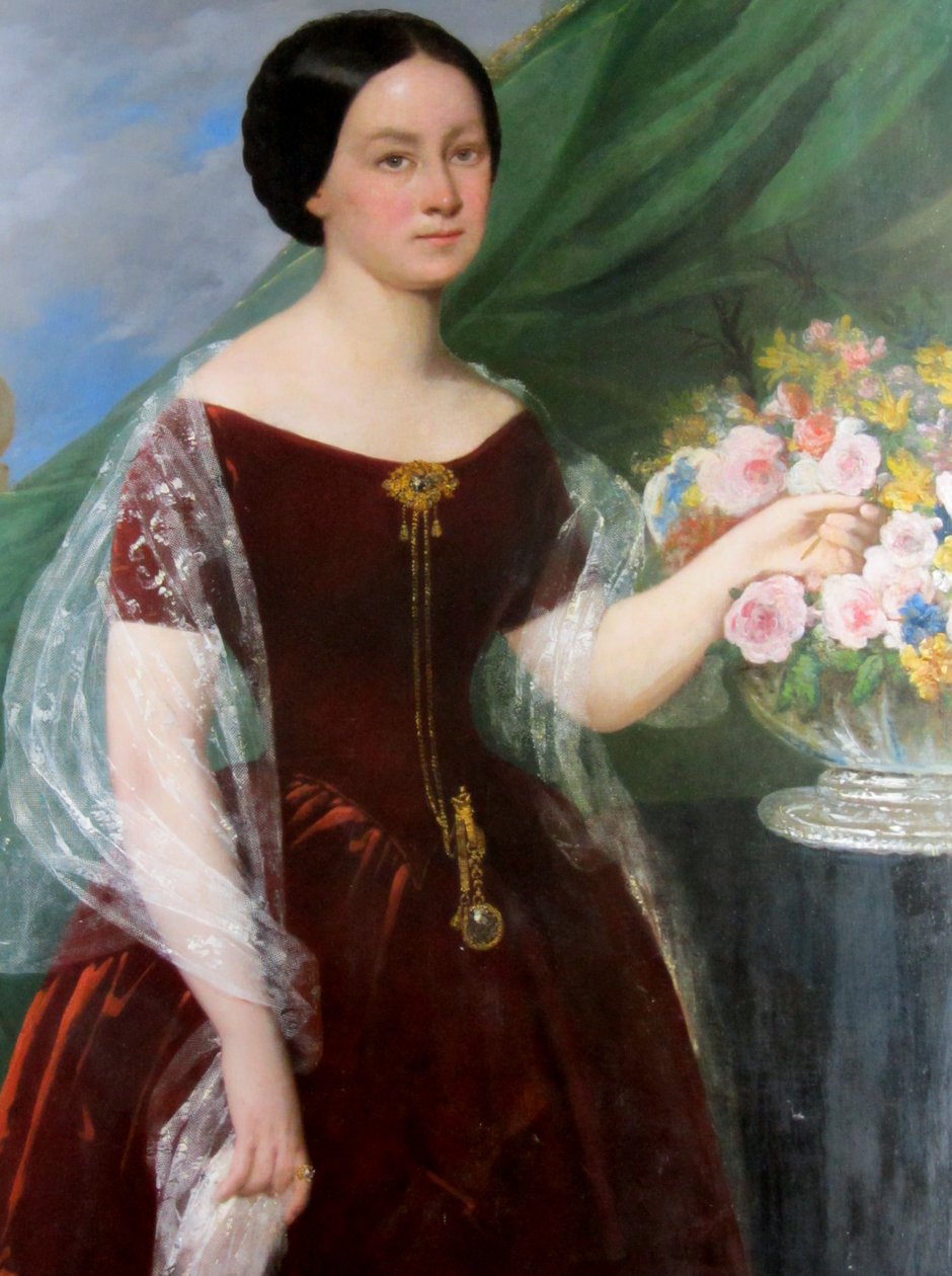 Doña Mercedez Herrera Molina door Raymond Auguste Quinsac Monvoisin