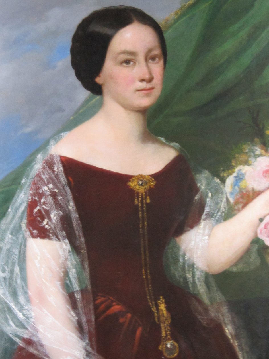 Doña Mercedez Herrera Molina door Raymond Auguste Quinsac Monvoisin