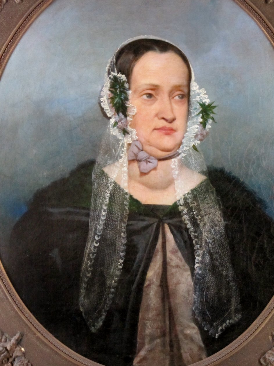 Doña Mercedez Rosales Larraín de Pérez door Raymond Auguste Quinsac Monvoisin