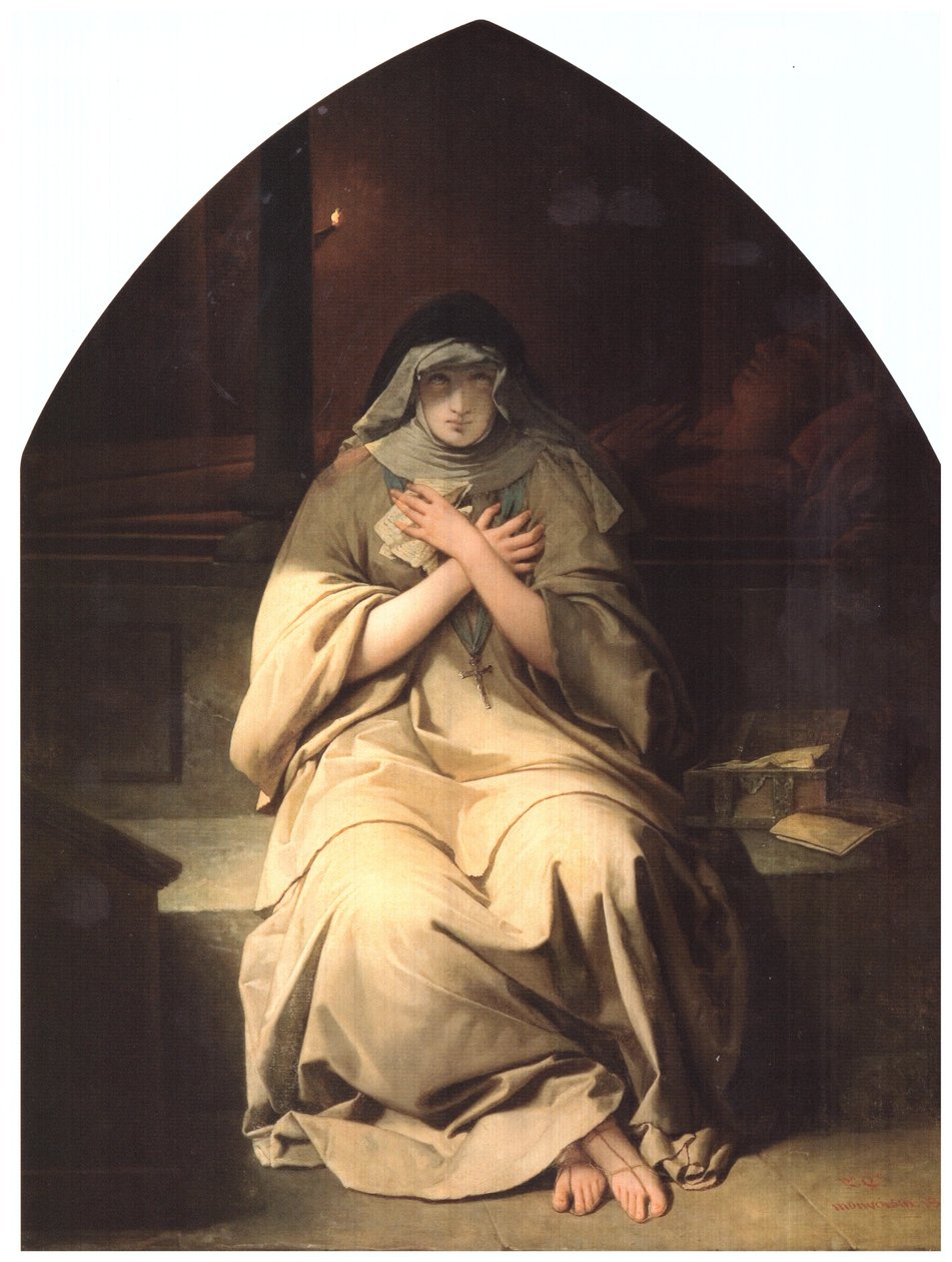 Eloïsa bij het graf van Abelard door Raymond Auguste Quinsac Monvoisin