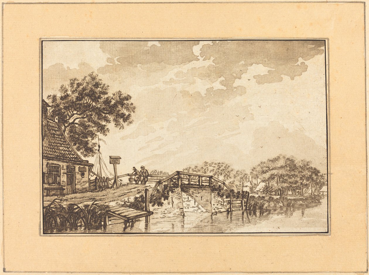 Landschap door Regina Schönecker after Jacob Cats