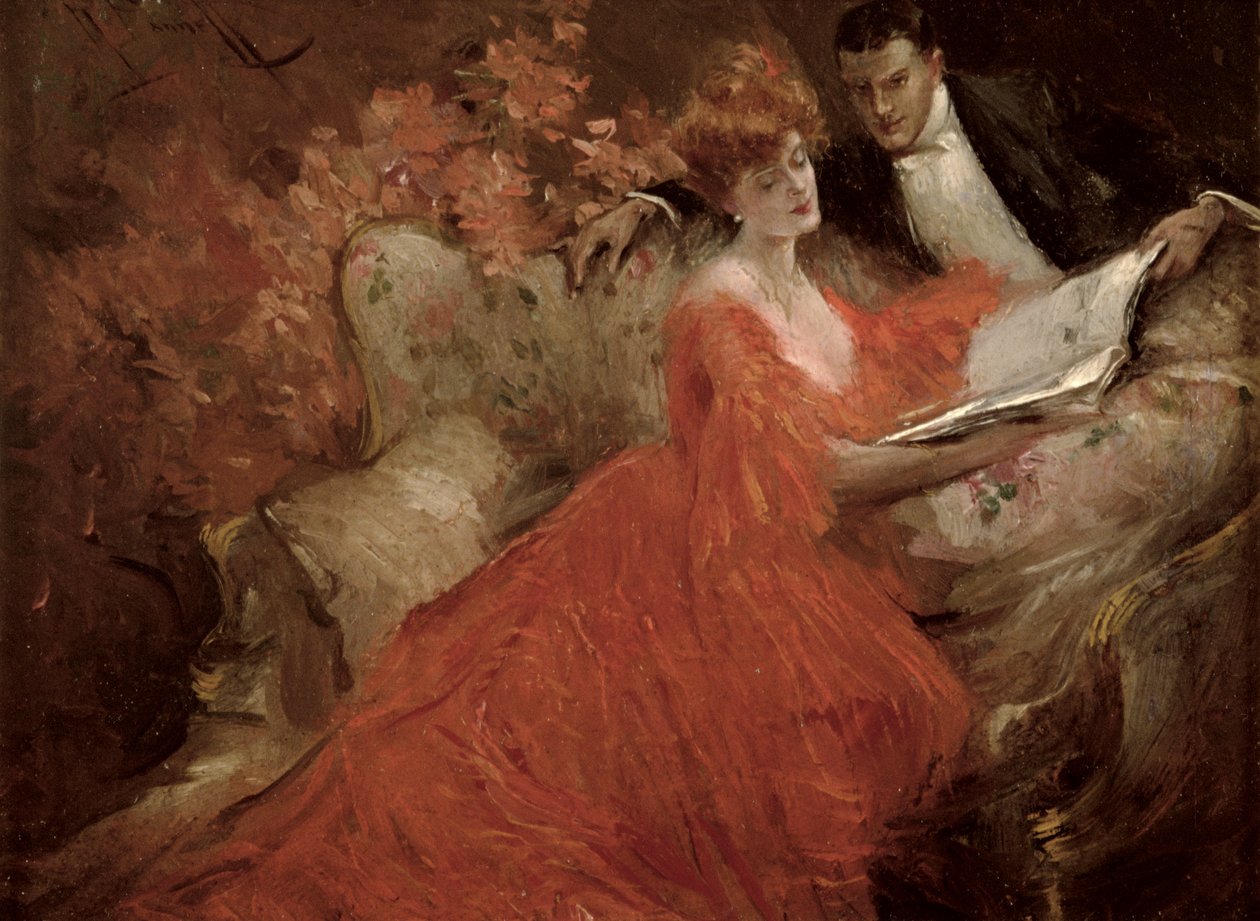 Flirtatie, 1910 door Reginald Pannett