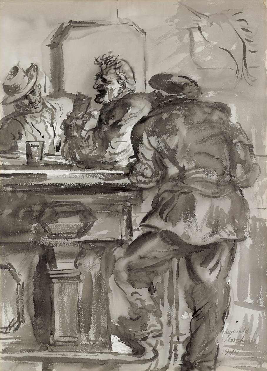 Bar Filosoof door Reginald Marsh