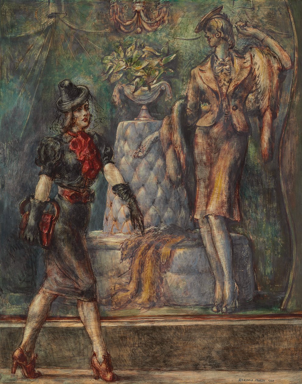 Fifth Avenue door Reginald Marsh