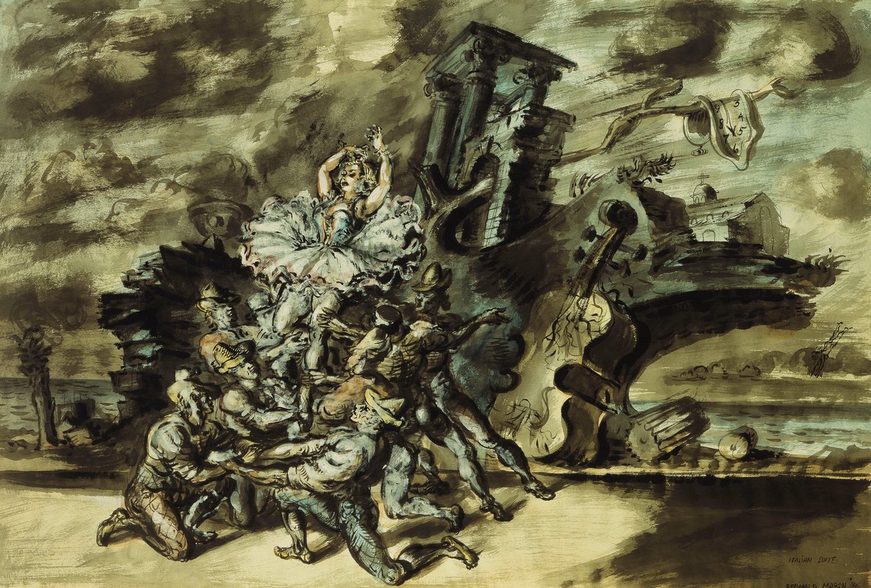 Italiaanse suite door Reginald Marsh