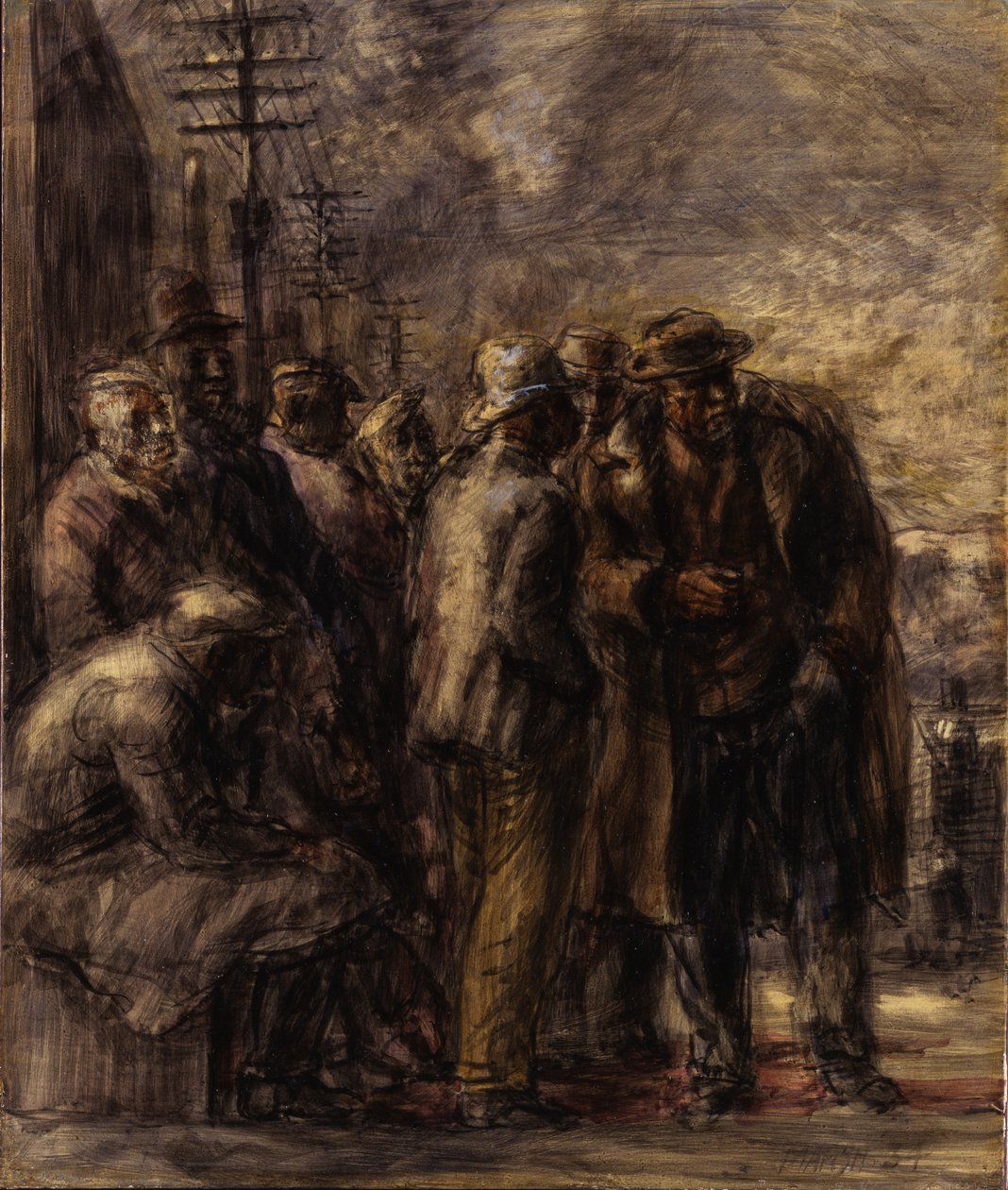 Werkloos door Reginald Marsh