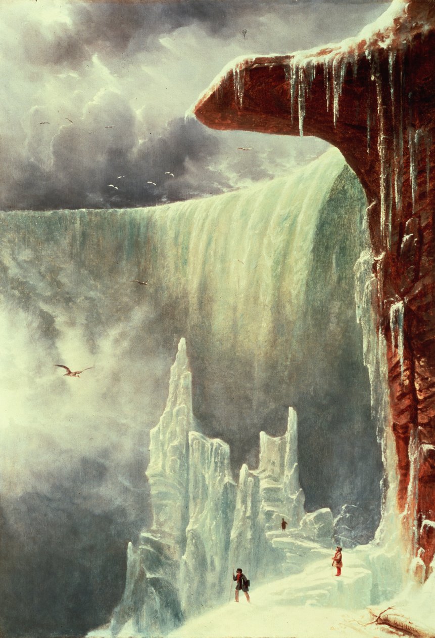Niagara Falls in de Winter door Regis Francis Gignoux