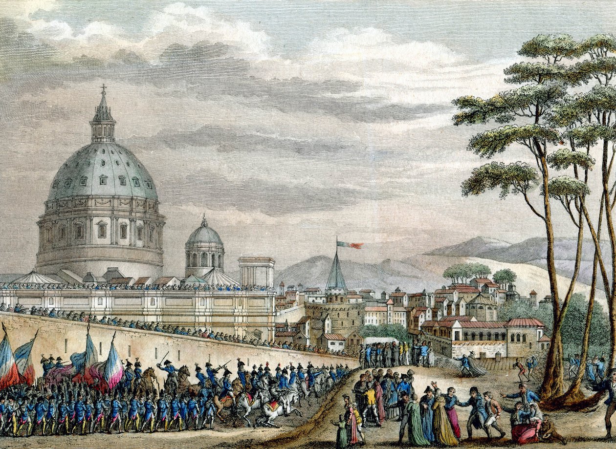 Het Franse leger in Rome door Reiner Vinkeles