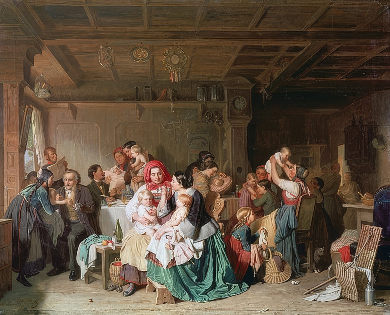 Vaccinatiekamer. 1857 door Reinhard Sebastian Zimmermann