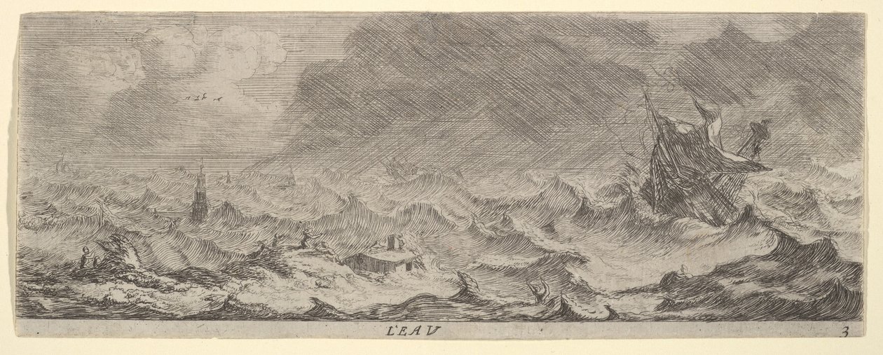 Het water, uit De elementen, 17e eeuw door Reinier Zeeman