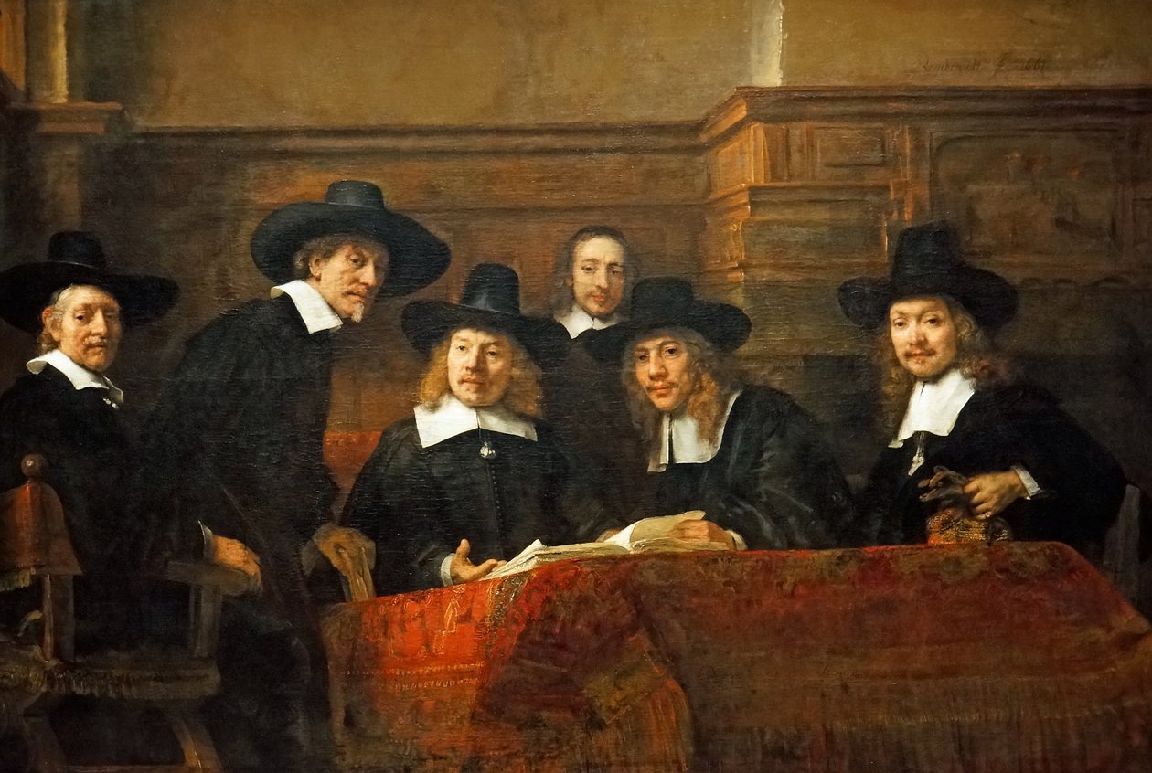 De Staalmeesters door Rembrandt van Rijn