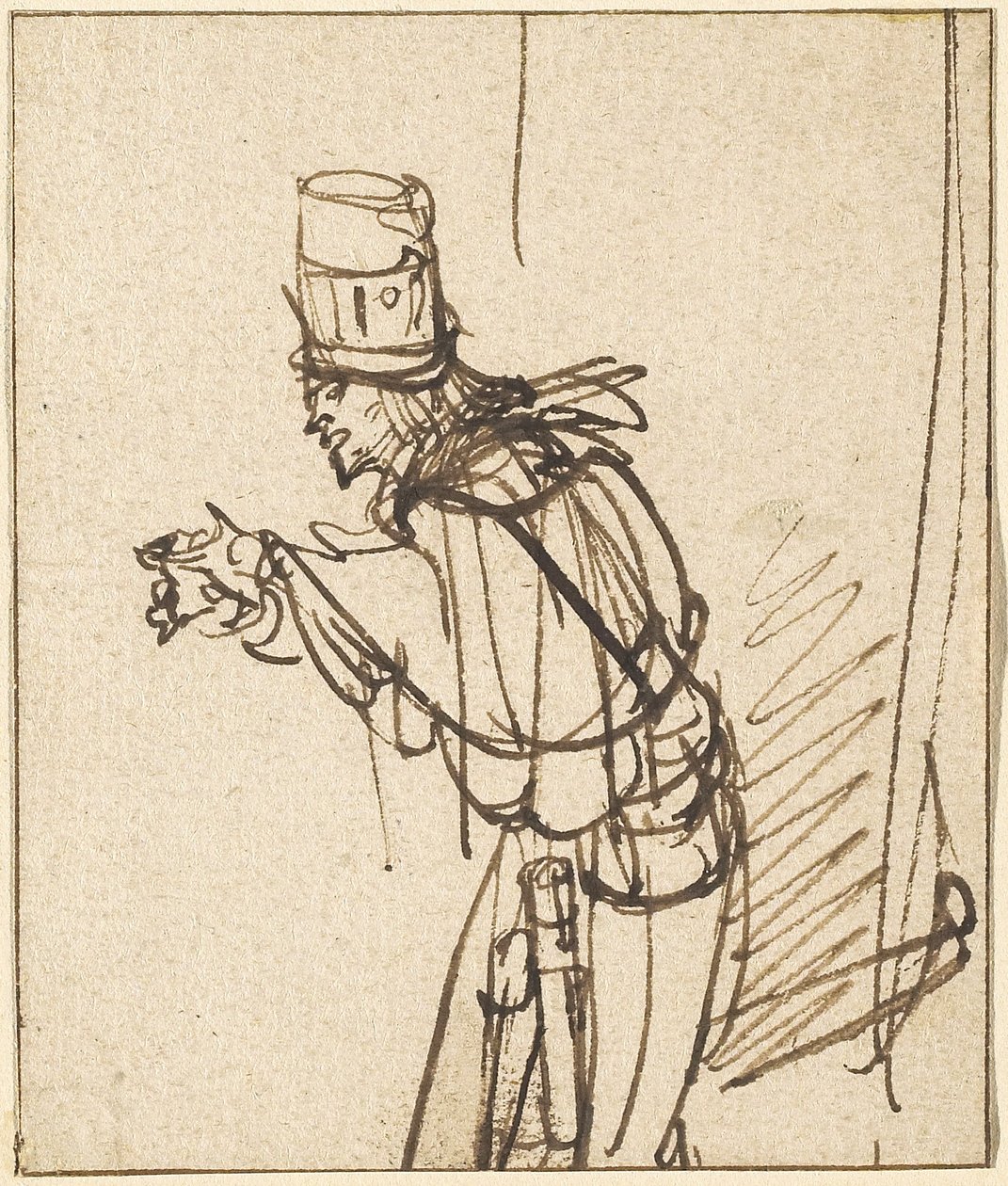 Een kwakzalver door Rembrandt van Rijn